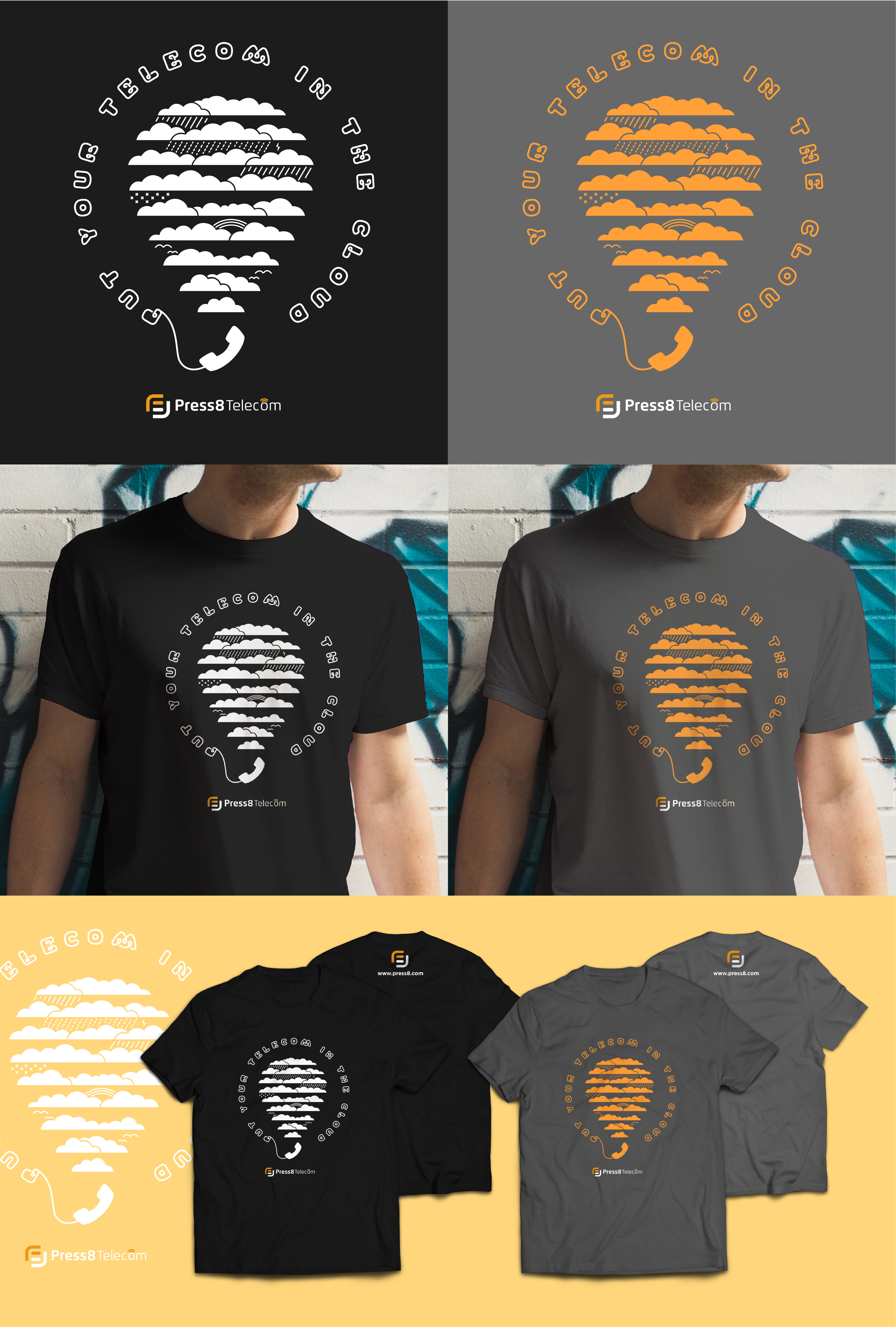 Design de T-shirt par Lhey DC pour Press8 Telecom | Design #28007259