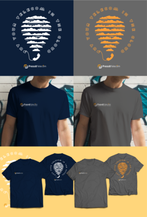 T-shirt Design by Lhey DC for Press8 Telecom | Design: #28011844