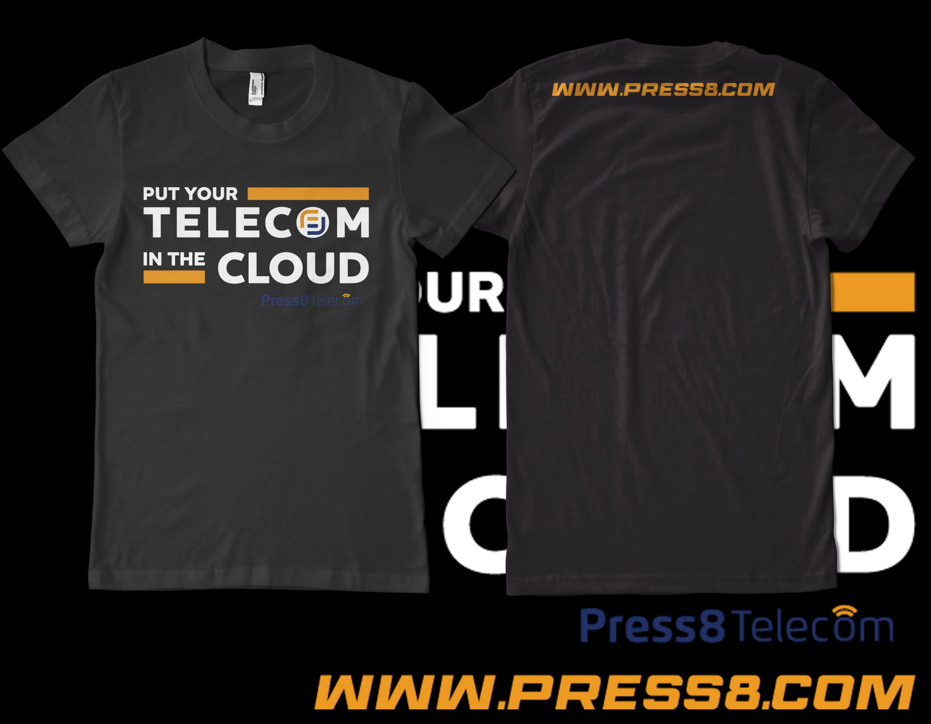 T-Shirt-Design von rickyadri für Press8 Telecom | Design #27995750