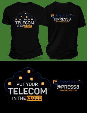 T-shirt Design by SAI DESIGNS for Press8 Telecom | Design: #28030950