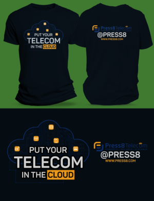 T-shirt Design by SAI DESIGNS for Press8 Telecom | Design: #28030951