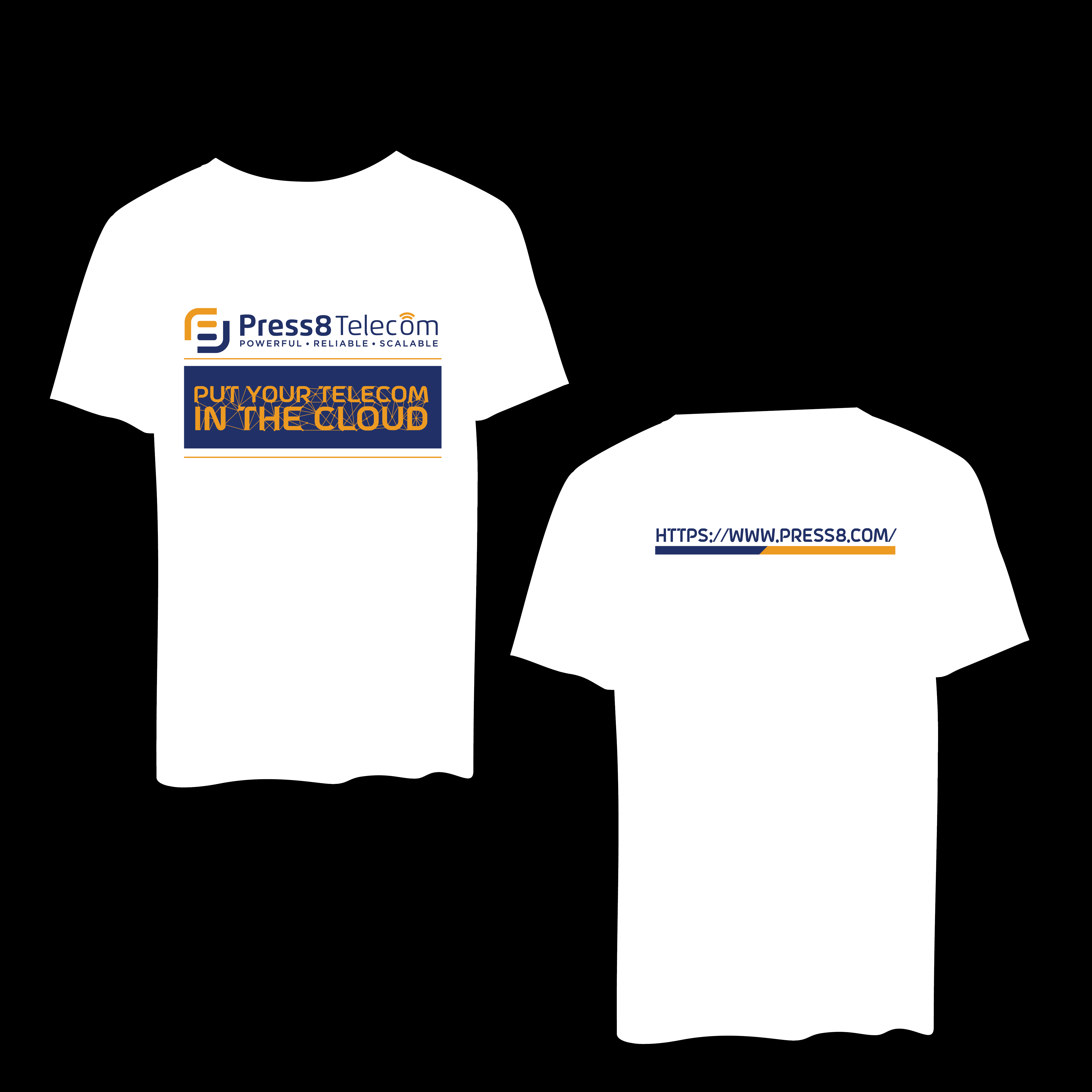 Diseño de Camiseta por dskyvbc para Press8 Telecom | Diseño #27991420