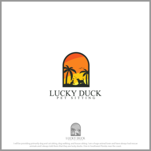 Lucky Duck Pet Sitting | Logo Design by 4tech services