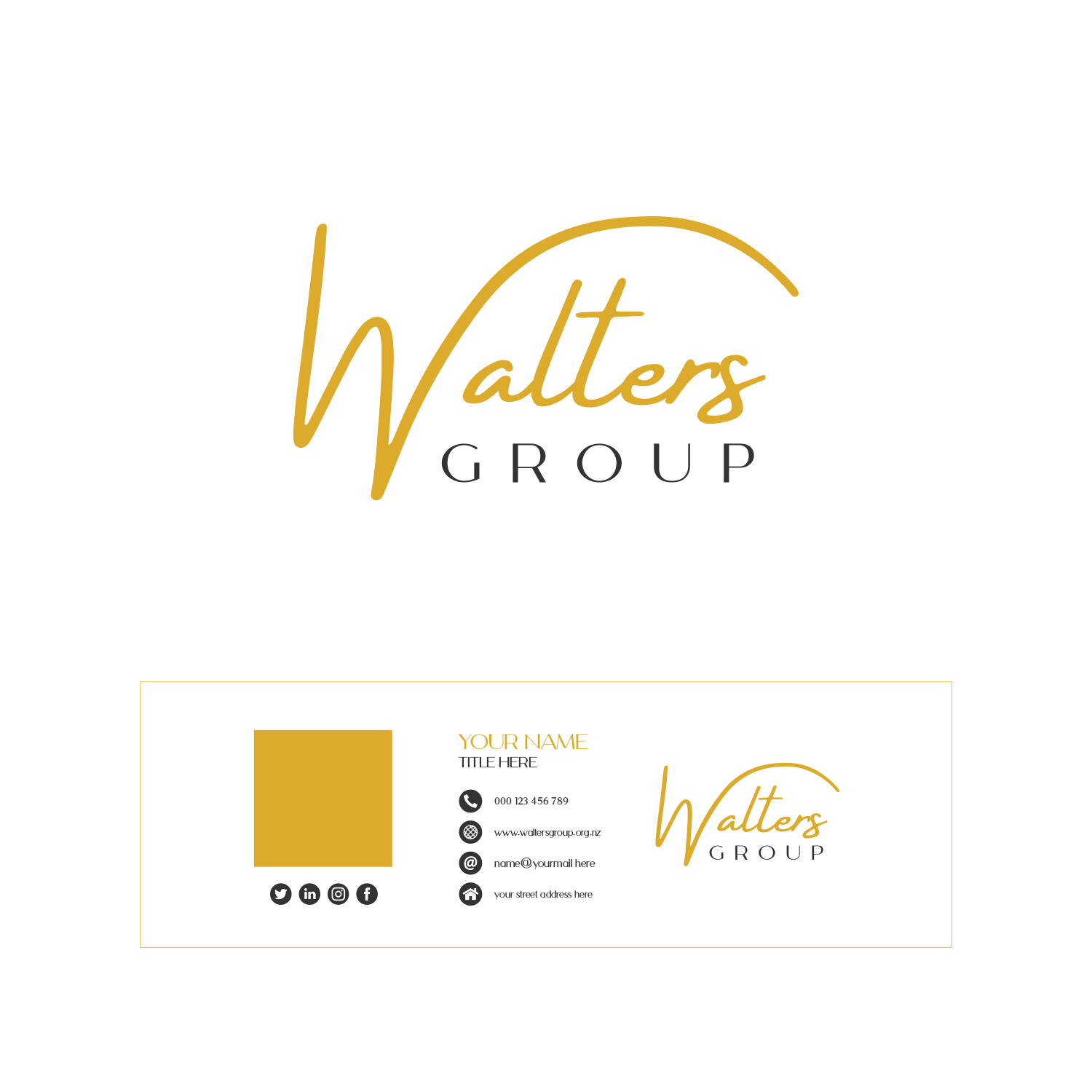Logo Design by Stingdau for WALTERS GROUP | Design #27997412