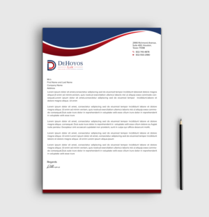 Stationery Design by sadikul islam for DeHoyos Law | Design: #28020538