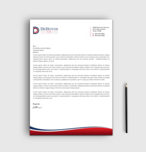 Stationery Design by sadikul islam for DeHoyos Law | Design: #28021723