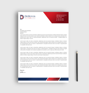 Stationery Design by sadikul islam for DeHoyos Law | Design: #28032119