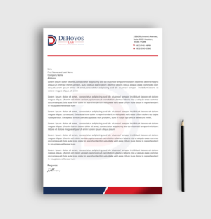 Stationery Design by sadikul islam for DeHoyos Law | Design: #28032517