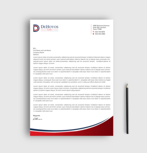 Stationery Design by sadikul islam for DeHoyos Law | Design: #28032526