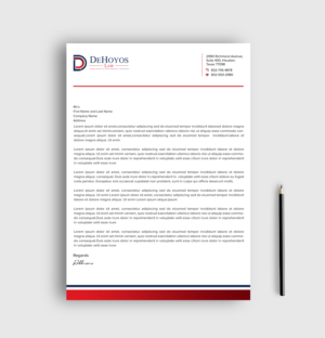 Stationery Design by sadikul islam for DeHoyos Law | Design: #28032722