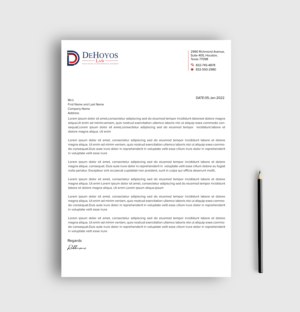 Stationery Design by sadikul islam for DeHoyos Law | Design: #28033391