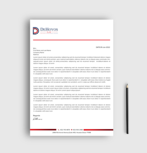 Stationery Design by sadikul islam for DeHoyos Law | Design: #28033409