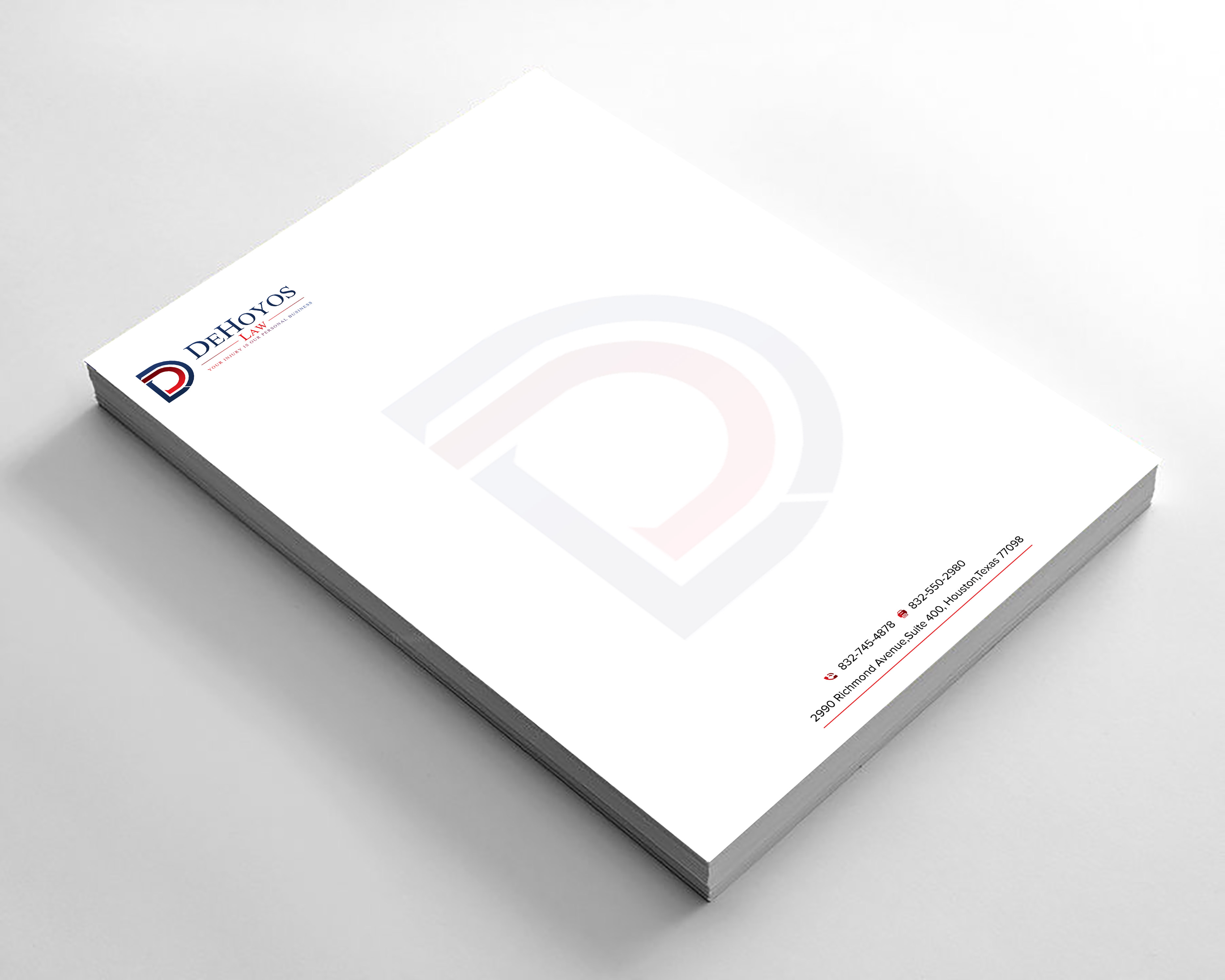 Stationery Design by sadikul islam for DeHoyos Law | Design #28033672