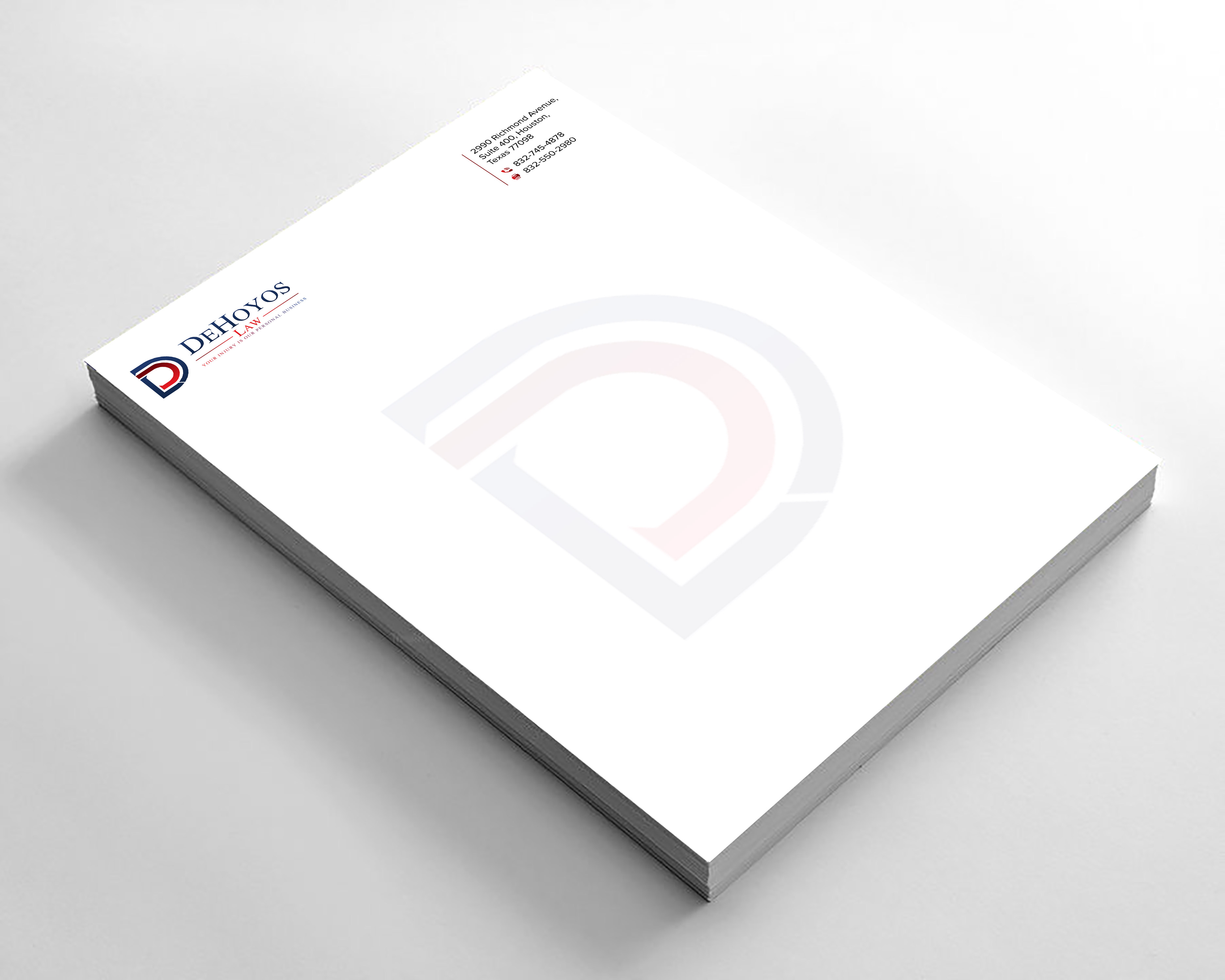 Stationery Design by sadikul islam for DeHoyos Law | Design #28033676