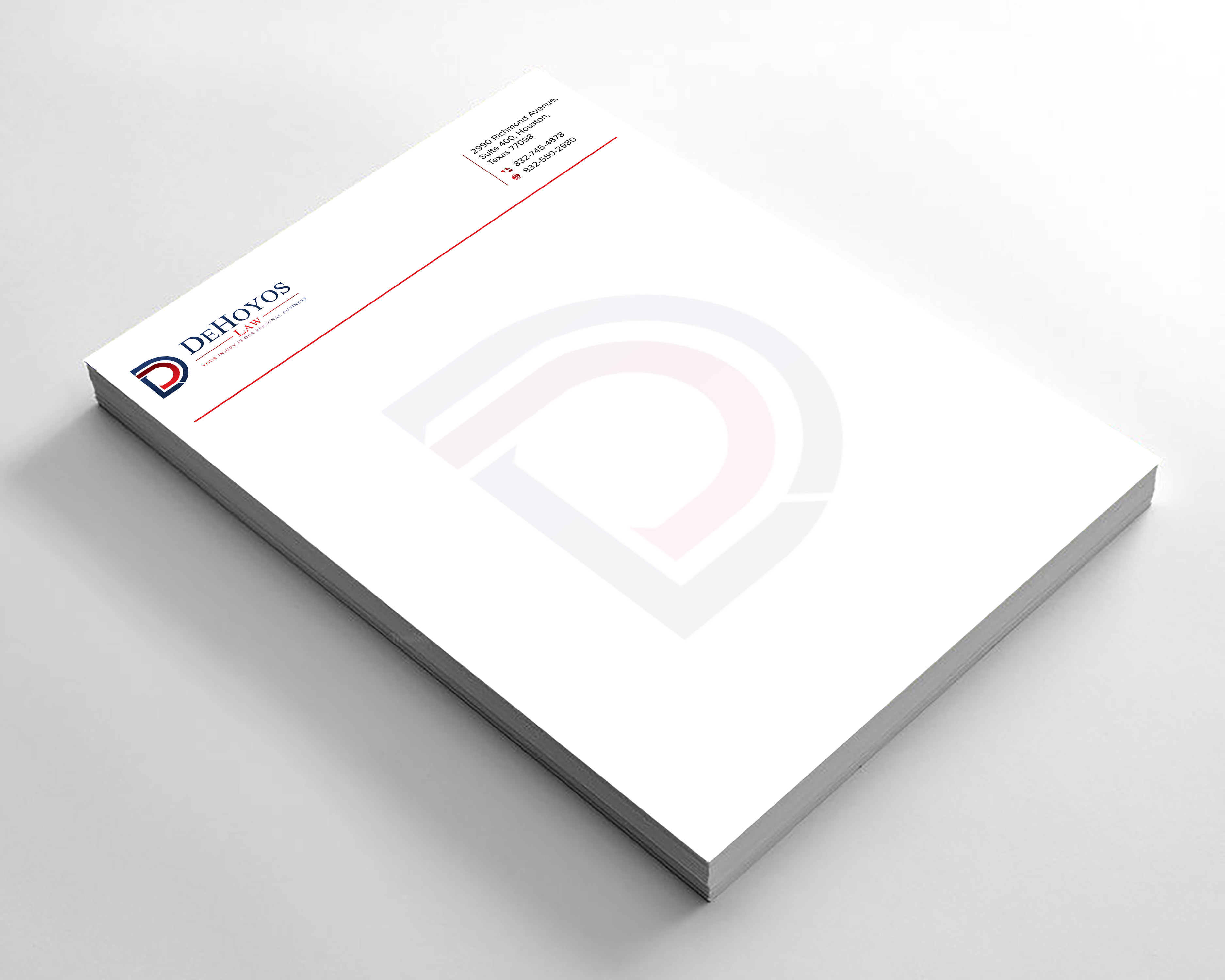 Stationery Design by sadikul islam for DeHoyos Law | Design #28033678