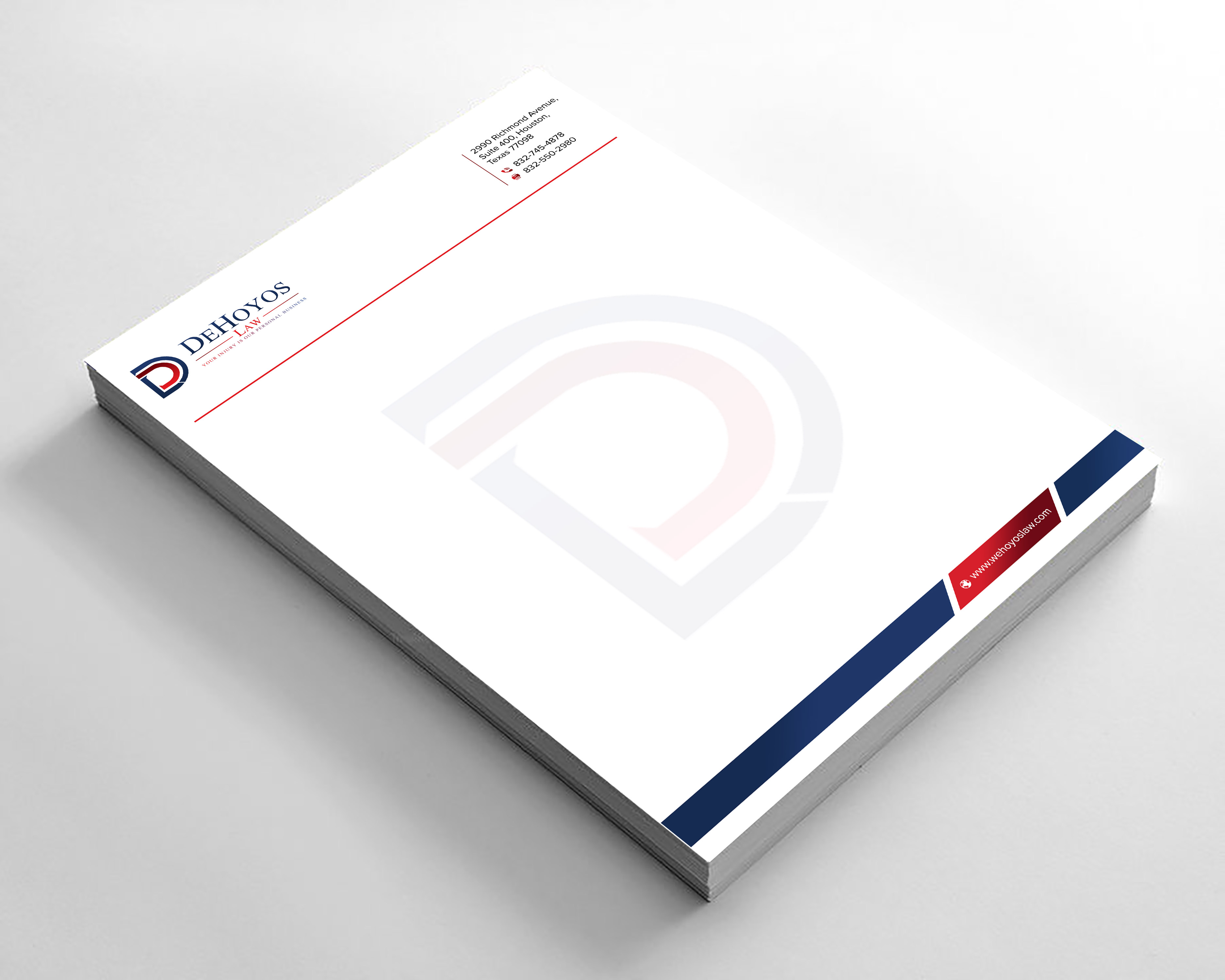 Stationery Design by sadikul islam for DeHoyos Law | Design #28033679