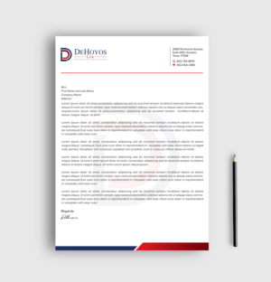 Stationery Design by sadikul islam for DeHoyos Law | Design: #28033695