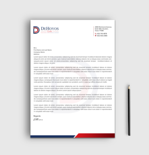 Stationery Design by sadikul islam for DeHoyos Law | Design: #28033696