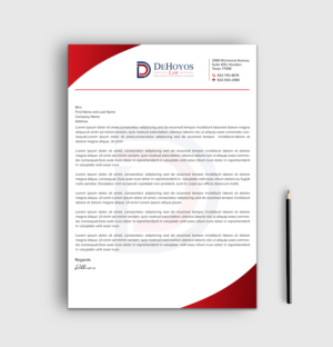 Diseño de Papelería por sadikul islam para DeHoyos Law | Diseño: #28033719