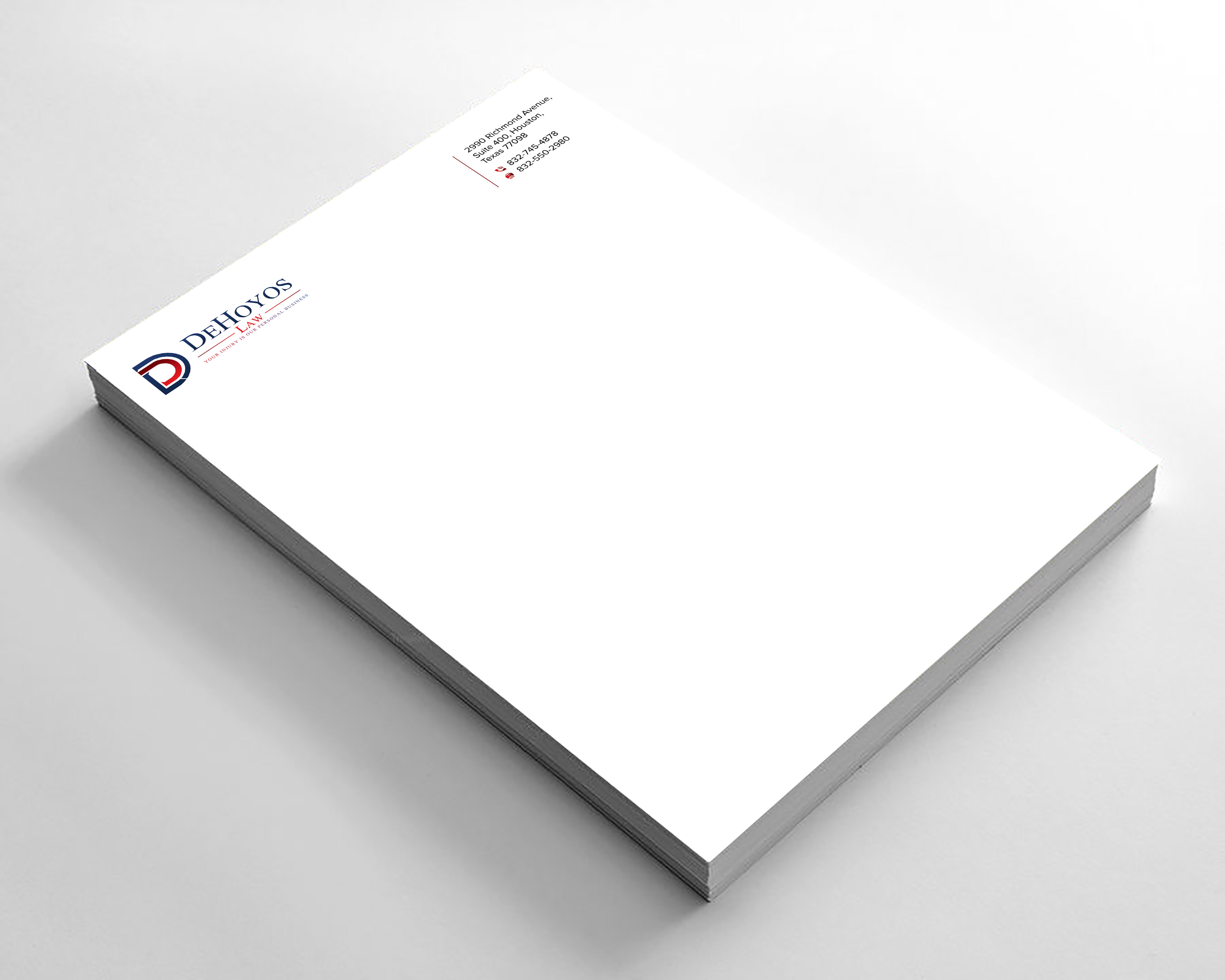 Stationery Design by sadikul islam for DeHoyos Law | Design #28033816