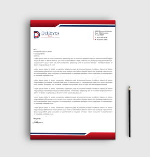 Stationery Design by sadikul islam for DeHoyos Law | Design: #28033828