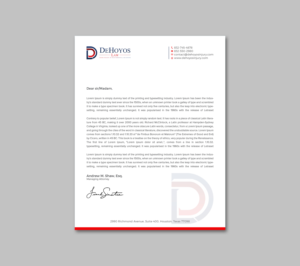 Diseño de Papelería por RENEXIT para DeHoyos Law | Diseño: #28006991