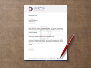 Diseño de Papelería por Creative Moon Design para DeHoyos Law | Diseño: #27998383