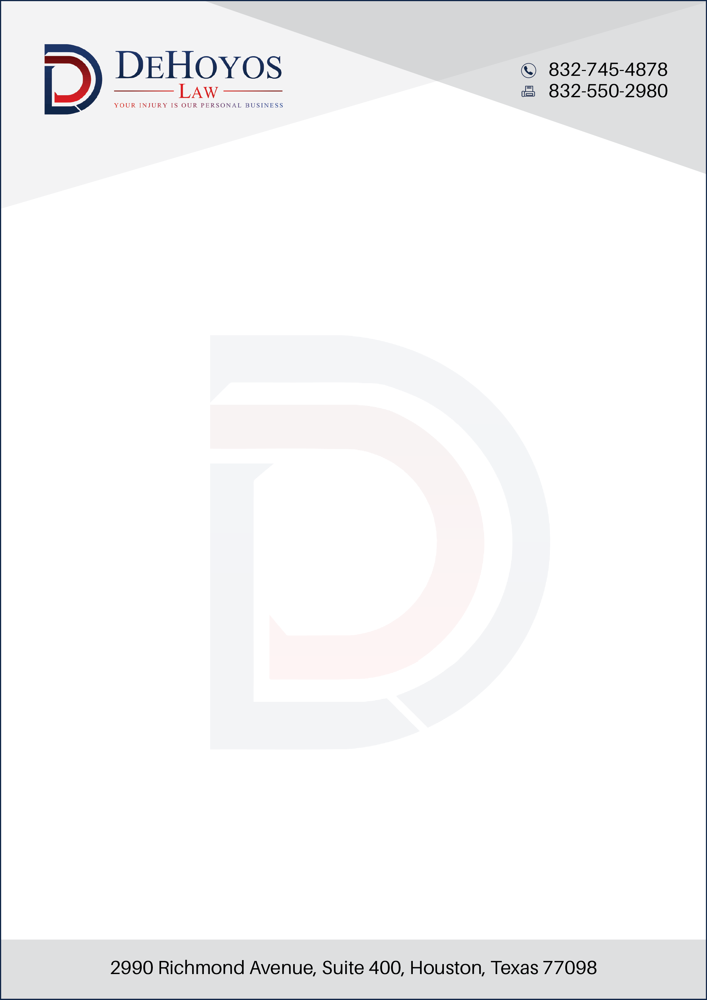 Stationery Design by liaarts for DeHoyos Law | Design #27996804