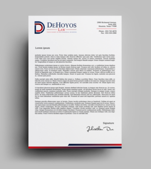 Stationery Design by JK18 for DeHoyos Law | Design: #27998794