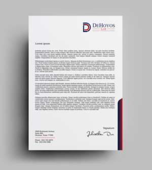 Stationery Design by JK18 for DeHoyos Law | Design: #28000943