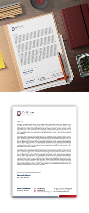 Stationery Design by debdesign for DeHoyos Law | Design: #28009476