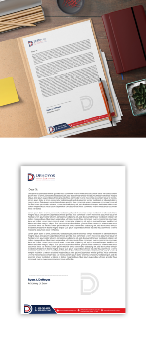Stationery Design by debdesign for DeHoyos Law | Design: #28009477