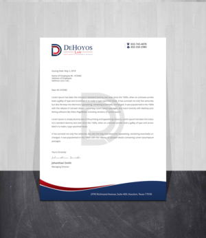 Stationery Design by Creations Box 2015 for DeHoyos Law | Design: #27999331