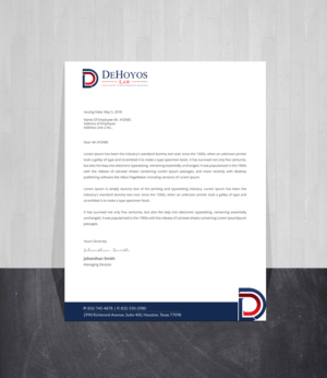 Stationery Design by Creations Box 2015 for DeHoyos Law | Design: #28001324