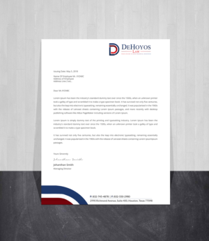 Stationery Design by Creations Box 2015 for DeHoyos Law | Design: #28001325