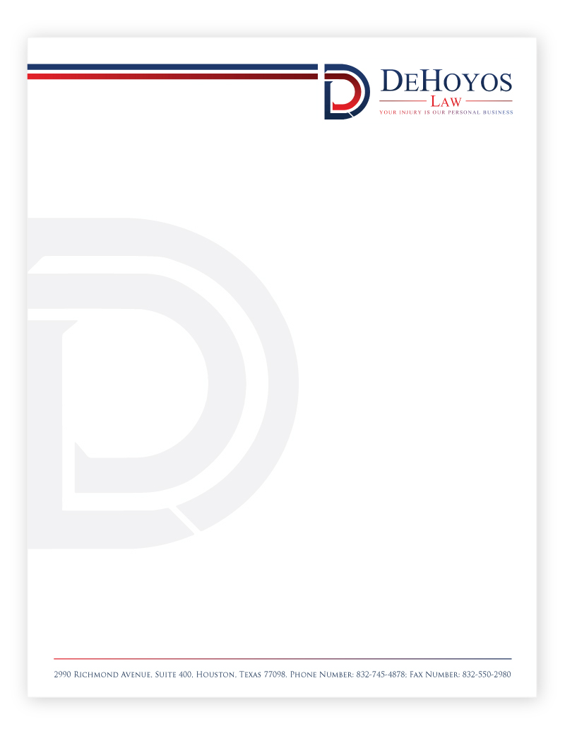 Diseño de Papelería por saurov para DeHoyos Law | Diseño #27997235