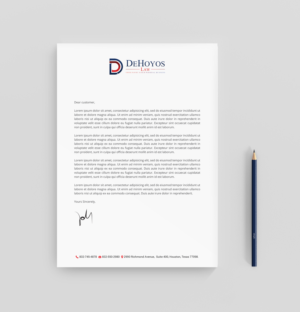 Stationery Design by R.design for DeHoyos Law | Design: #27996985