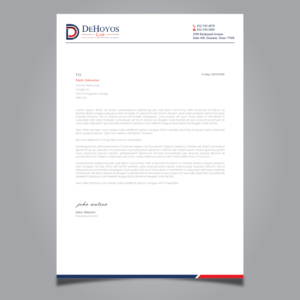 Diseño de Papelería por Imagine design000 para DeHoyos Law | Diseño: #27996906