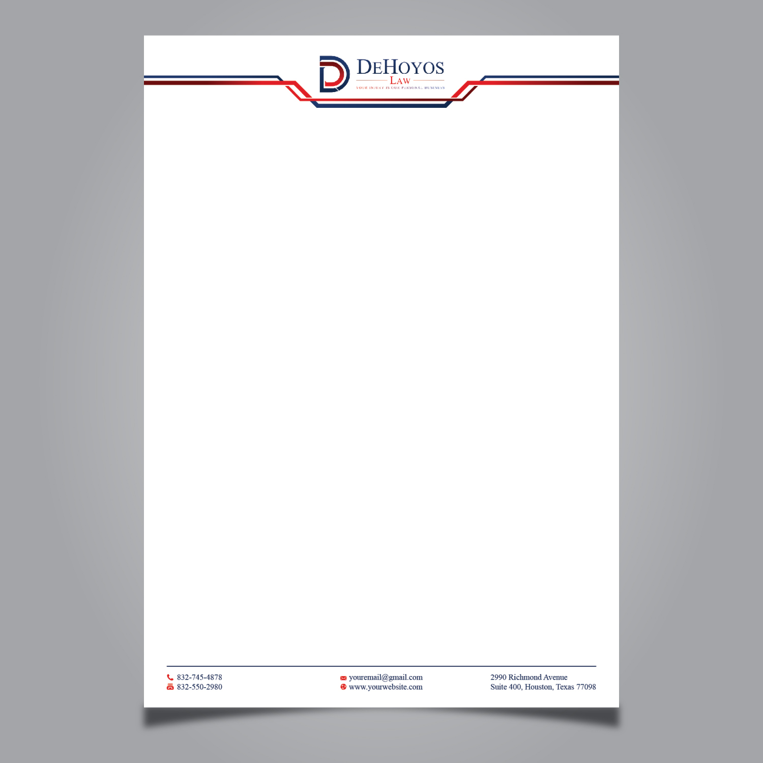 Stationery Design by Imagine design000 for DeHoyos Law | Design #27996910