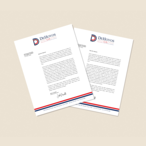 Stationery Design by Fendr for DeHoyos Law | Design: #28016228