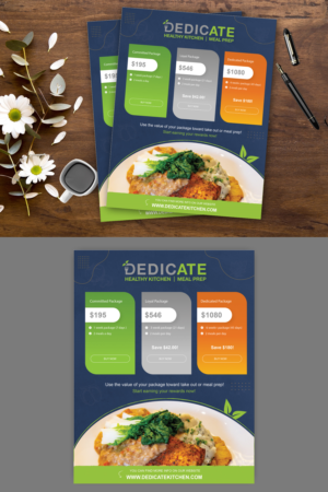 Flyer Design by alex989 for DEDICATE Healthy Kitchen | Design: #28004145