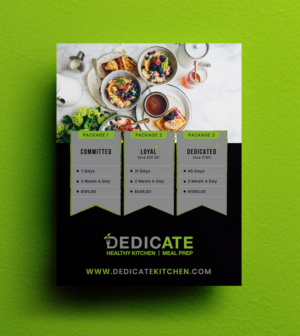 Flyer Design by JK18 for DEDICATE Healthy Kitchen | Design: #28004111