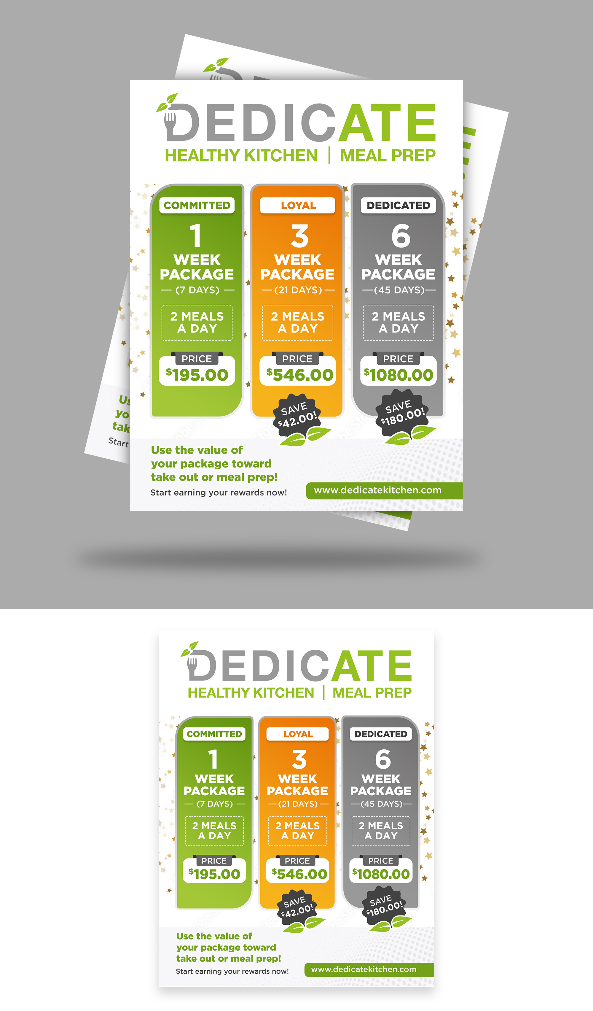 Flyer Design by debdesign for DEDICATE Healthy Kitchen | Design #28001664