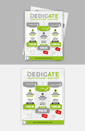 Flyer Design by debdesign for DEDICATE Healthy Kitchen | Design: #28003917