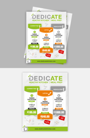 Flyer Design by debdesign for DEDICATE Healthy Kitchen | Design: #28003918