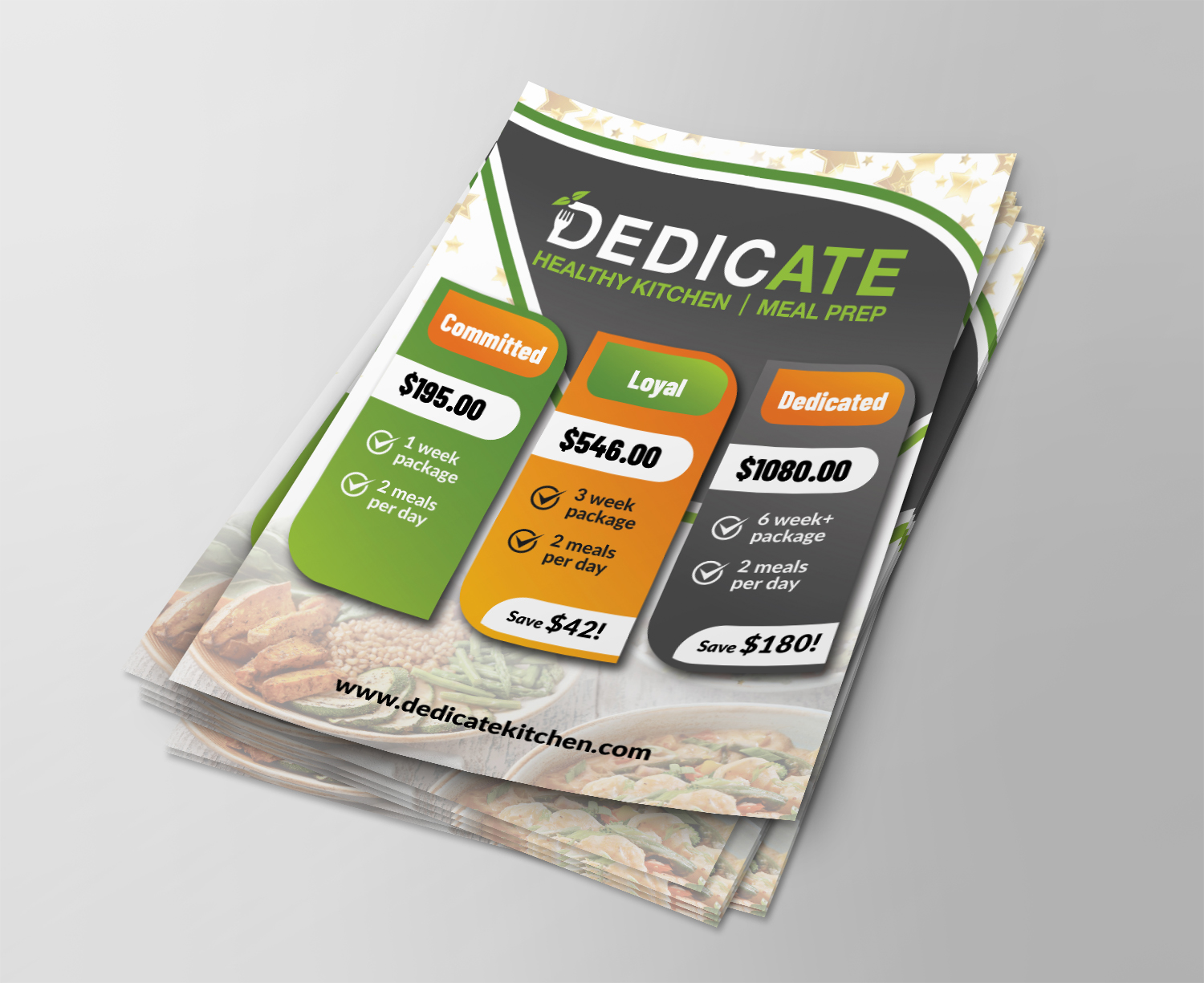 Flyer Design by Deziners Zone for DEDICATE Healthy Kitchen | Design #28002453