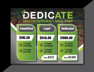 Flyer Design by Deziners Zone for DEDICATE Healthy Kitchen | Design: #28002455