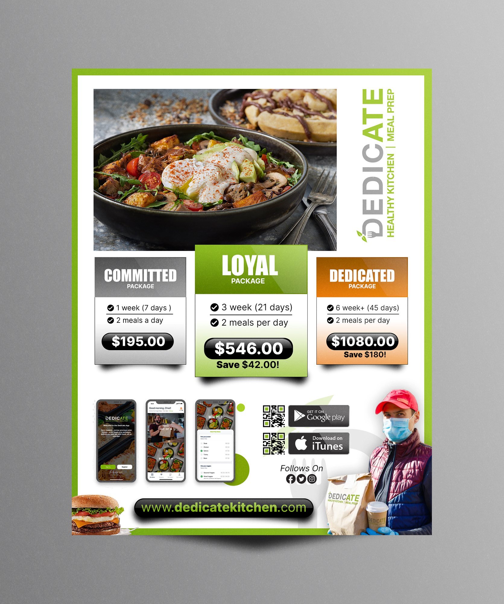 Flyer Design by chandrayaan.creative for DEDICATE Healthy Kitchen | Design #28008386