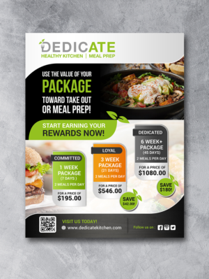 Flyer Design by innovative earth for DEDICATE Healthy Kitchen | Design: #28002470