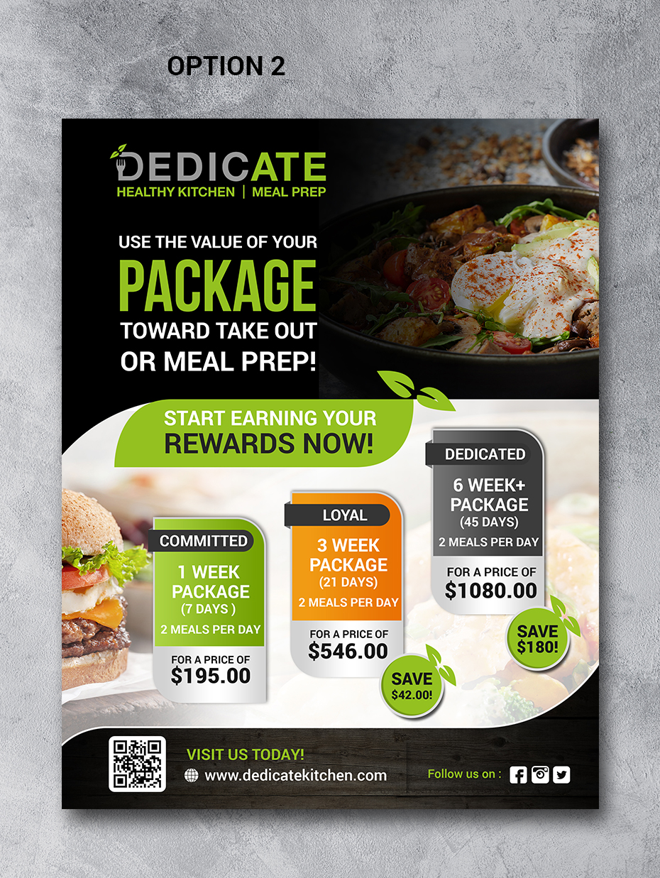 Flyer Design by innovative earth for DEDICATE Healthy Kitchen | Design #28002472